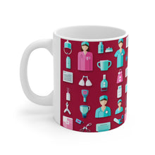 Load image into Gallery viewer, Professional Worker Pink Doctor and Nurse #7 Ceramic 11oz Mug AI-Generated Artwork