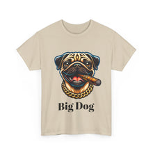 Load image into Gallery viewer, Big Dig Pug Shirt, The Dog Life Pug Cigar Gold Chain Unisex Crewneck T-Shirt