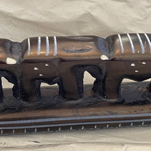 Load image into Gallery viewer, African Serengeti Herd Elephant Safari Parade SoapStone Decor Figurine