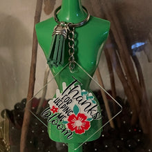 Load image into Gallery viewer, Inspirational & Funny Teacher Acrylic Keychains Durable UV Stickers and Tassel 1.96" Square