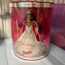 Load image into Gallery viewer, Mattel 2001 Holiday Celebration Barbie Doll African American #50305