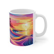 Load image into Gallery viewer, Pastel Sea-life Sunset #20 Ceramic Mug 11oz mug AI-Generated Artwork