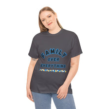 Load image into Gallery viewer, Muse Wearable Blue Border Family Over Everything Unisex Cotton Crewneck T-Shirt