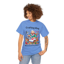 Load image into Gallery viewer, Crafting King: Where Creativity Reigns, Grandpa T-Shirt Designing Cotton Classic