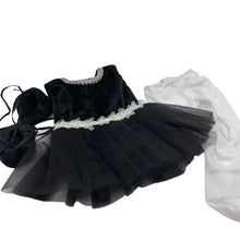 Load image into Gallery viewer, Ballerina Black & White Tutu Doll Dress and shoes for 18" Dolls