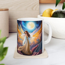 Load image into Gallery viewer, Majestic Angel in all her Splendor Mug 11oz mug AI-Generated Artwork