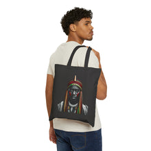 Load image into Gallery viewer, Colors of Africa Warrior King #2 100% Cotton Canvas Tote Bag 15" x 16"
