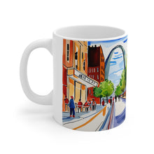 Load image into Gallery viewer, At the Cafe Saint Louis Arch #27 Mug 11oz mug AI-Generated Artwork