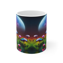 Load image into Gallery viewer, Lunar Moon Scene Toadstools and Lillies #6 Mug 11oz mug AI-Generated Artwork