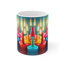 Load image into Gallery viewer, Happy Birthday Candles #6 Ceramic 11oz Mug AI-Generated Artwork