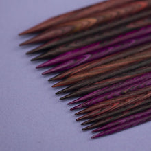 Load image into Gallery viewer, Knit Picks Options Wood Interchangeable Knitting Needle Set with Case and Stitch Markers (Royal Purple)