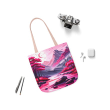 Load image into Gallery viewer, Pink Heart Series #6 Fashion Graphic Print Trendy 100% Polyester Canvas Tote Bag AI Image