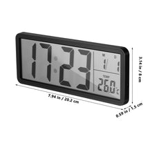 Load image into Gallery viewer, Healifty Digital Wall Clock: Wall-Mounted Led Display Clock with Date Temperature for Living Room Office Bedroom Home Decor