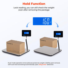 Load image into Gallery viewer, MUNBYN Shipping Scale, 440lb/1.8oz Digital Postal Scale for Packages with Hold/Tare Function, Backlit LCD, Battery & Cable Included, Postage Scale for Small Business, Packages, Luggage, and Home Use