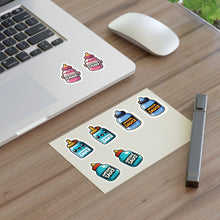 Load image into Gallery viewer, Baby Bottles Foodie Vinyl Sticker Sheets - 4 Bottles/2 each 8pc Set