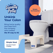Load image into Gallery viewer, Squatty Potty Simple Bathroom Toilet Stool, Buttercream 7", Ergonomic Stool – Posture-Enhancing Bathroom Footrest for Improved Digestion & Constipation Relief