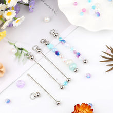 Load image into Gallery viewer, 50Pcs Blank Beadable Keychain Bars,Metal Bead Keychain Making Kit,Link Detachable Key Chain,Blanks Keychain Making Supplies for Pendant DIY Crafts Jewelry Making Gift(Silver)