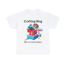Load image into Gallery viewer, Frustrated Crafting King: Where Creativity Reigns, T-Shirt Heat Press Cotton