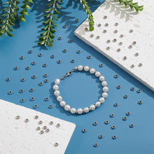 Load image into Gallery viewer, UNICRAFTALE 300Pcs Rondelle Beads Stainless Steel Spacer Beads 4mm Flat Round Beads 2mm Hole Disc Beads Loose Beads Smooth Beads Metal Beads for DIY Bracelet Necklace Jewelry Making