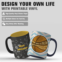 Load image into Gallery viewer, Premium Printable Vinyl Sticker Paper - for Inkjet and Laser Printer - 55 Pack Glossy White Waterproof Inkjet Printable Vinyl - Dries Quickly and Holds Ink Beautifully JANDJPACKAGING