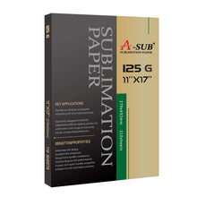 Load image into Gallery viewer, A-SUB Sublimation Paper 11x17 Inch 110 Sheets ONLY Compatible with Sublimation Printer and Sublimation Ink 125g