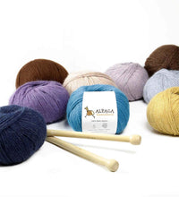 Load image into Gallery viewer, 100% Baby Alpaca Yarn Wool Set of 3 Skeins DK Weight - Made in Peru - Heavenly Soft and Perfect for Knitting and Crocheting (Charcoal Gray, DK)