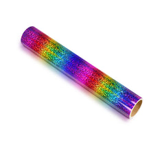 Load image into Gallery viewer, TECKWRAP Holographic Sparkle Chrome Adhesive Craft Vinyl 1ft x 5ft, Rainbow
