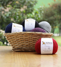 Load image into Gallery viewer, 100% Baby Alpaca Yarn Wool Set of 3 Skeins DK Weight - Made in Peru - Heavenly Soft and Perfect for Knitting and Crocheting (Charcoal Gray, DK)