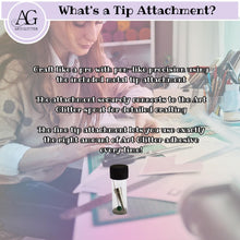 Load image into Gallery viewer, Art Institute Glitter Designer Dries Clear Adhesive Bundle 8oz,2oz, Metal Tip