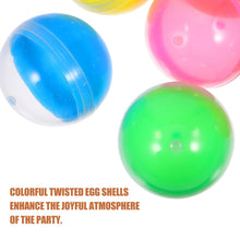 Load image into Gallery viewer, 100Pcs Gumball Vending Machine Capsules 1.5 inch Empty Round Capsules Plastic Small Balls Prizes Containers for Prizes Party Favors, Vending Machines