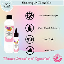 Load image into Gallery viewer, Art Institute Glitter Designer Dries Clear Adhesive Bundle 8oz,2oz, Metal Tip