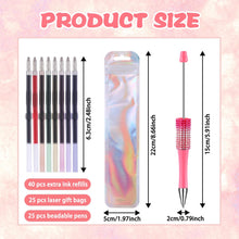 Load image into Gallery viewer, Vellibring 150 Pcs DIY Beadable Pen Kit Multicolor Bulk Ballpoint DIY Crafting Pens with 8 Colors Refills & Bags for Students Teens Teachers School Office Accessories Supplies
