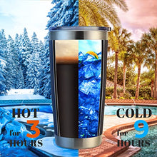 Load image into Gallery viewer, 20oz Stainless Steel Tumbler Bulk with Lid, Double Wall Vacuum Insulated Travel Mug, Powder Coated Coffee Cup (Navy, 12)