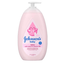 Load image into Gallery viewer, Johnson's Baby Lotion with Coconut Oil, Aloe Vera & Vitamin B5, 72 HR Hydration, Skin Moisturizer, Hypoallergenic, Safe for Newborn, Protects From Dryness &; Strengthens Skin, 27.1 fl. oz