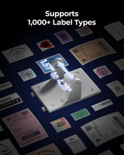 Load image into Gallery viewer, MUNBYN Replaceable Print-Head Bluetooth Thermal Label Printer with Paper Holder, RW405B, Wireless 4x6 Shipping Label Printer for Small Businesses Compatible with Mac, Windows, iPhone, Android, Chrome