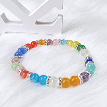 Load image into Gallery viewer, 200Pcs Rondelle Spacer Beads Bright Silver Crystal Rondelle Spacer Beads for Jewelry Making (8mm Silver Plated)