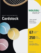 Load image into Gallery viewer, Neenah Exact Vellum Bristol, 8.5" x 11", 67 lb/147 gsm, White, 94 Brightness, 250 Sheets (80211)