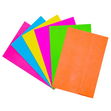 Load image into Gallery viewer, Paper Junkie 112 Pack Bright Neon Colored Envelopes with Self-Adhesive, Bulk Set for 4x6 Invitations, Greeting Cards, Birthday, Baby Shower (A6)