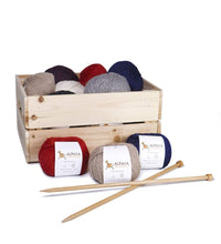 Load image into Gallery viewer, 100% Baby Alpaca Yarn Wool Set of 3 Skeins DK Weight - Made in Peru - Heavenly Soft and Perfect for Knitting and Crocheting (Charcoal Gray, DK)