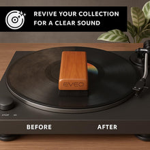 Load image into Gallery viewer, EVEO Vinyl Record Cleaning Kit - 4in1 Vinyl Record Cleaner Kit for Vinyl Records Albums. Vinyl Cleaner Includes XL Record Brush, Cleaning Liquid (4oz), Duster & Stylus Cleaning Gel - Archival Standard
