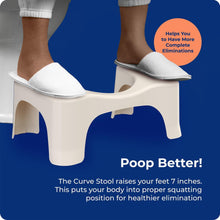 Load image into Gallery viewer, Squatty Potty Simple Bathroom Toilet Stool, Buttercream 7", Ergonomic Stool – Posture-Enhancing Bathroom Footrest for Improved Digestion & Constipation Relief