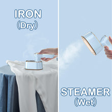 Load image into Gallery viewer, Travel Steamer Iron for Clothes - Portable Ironing Machine Small Size Portable Steamer Travel College Dorm Home Essentials (SkyBlue)