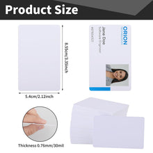 Load image into Gallery viewer, 600 Pack Blank PVC ID Cards 30 Mil White Plastic Card for Photo ID Badge Printers Personal Use Direct Printing Compatible for Customized Designs
