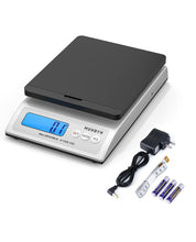 Load image into Gallery viewer, MUNBYN Shipping Scale, Accurate 66lb/0.1oz Postal Scale with Sweet Pink Style, Hold/Tear/PCS Function, Auto-Off, Battery & AC Adapter, Back-Lit LCD Display, Digital Scale for Packages and Food Black