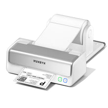 Load image into Gallery viewer, MUNBYN Replaceable Print-Head Bluetooth Thermal Label Printer with Paper Holder, RW405B, Wireless 4x6 Shipping Label Printer for Small Businesses Compatible with Mac, Windows, iPhone, Android, Chrome