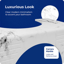 Load image into Gallery viewer, Squatty Potty Carrara Marble Toilet Stool, Gray, 7 Inch Height