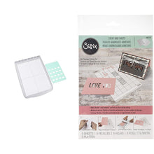 Load image into Gallery viewer, Sizzix Stencil & Stamp Craft Cardmaking Tools, Mulitcolour | Accessory Sticky Grid Sheets 5 Pack, Multicolor