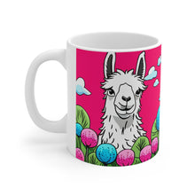 Load image into Gallery viewer, Good Vibes Cute Llama Funny #12 Ceramic 11oz Mug AI-Generated Artwork