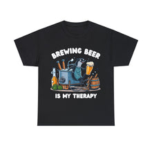 Load image into Gallery viewer, Beer Crafter Beer Brewing is my Therapy Brewing T-Shirt 100% Cotton Classic Fit
