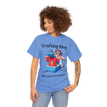 Load image into Gallery viewer, Frustrated Crafting King: Where Creativity Reigns, T-Shirt Heat Press Cotton